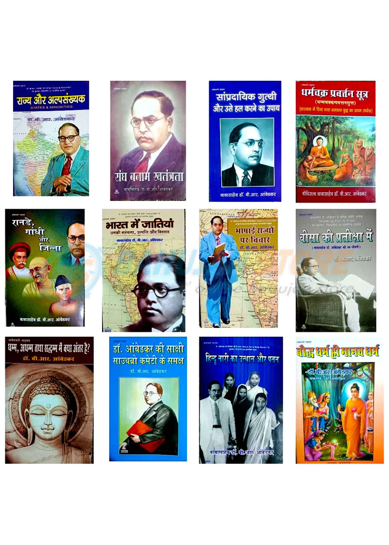 Vangmay Sets of 12 Books in Hindi by Dr. B. R. Ambedkar