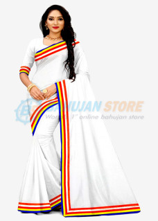 Special Panchshil Saree with patch full Border with Blouse 