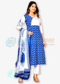 Jai Bhim pure Cotton printed Kurti Pant Dupatta Set (Small Size) 3