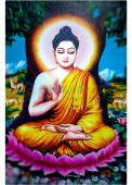  Lord Buddha & Dr. Ambedkar Posters 12x18 inch (Set of 2 Posters)