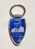 Dr. B. R. Ambedkar Metal with Crystal Keychain