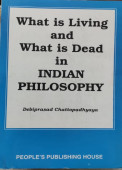 What is Living and What is Dead in Indian Philosophy