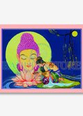 Buddha Upashna Big Poster 22x17 Inches
