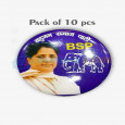Bahujan Samaj Party BSP Plastic Badge (Pack of 10…