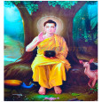 Lord Buddha Posters 12x18 inch (Set of 2 Posters)
