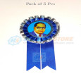Dr. Ambedkar Photo Blue White Ribbon Badge (Pack of…