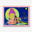 Buddha Upashna Big Poster 22x17 Inches